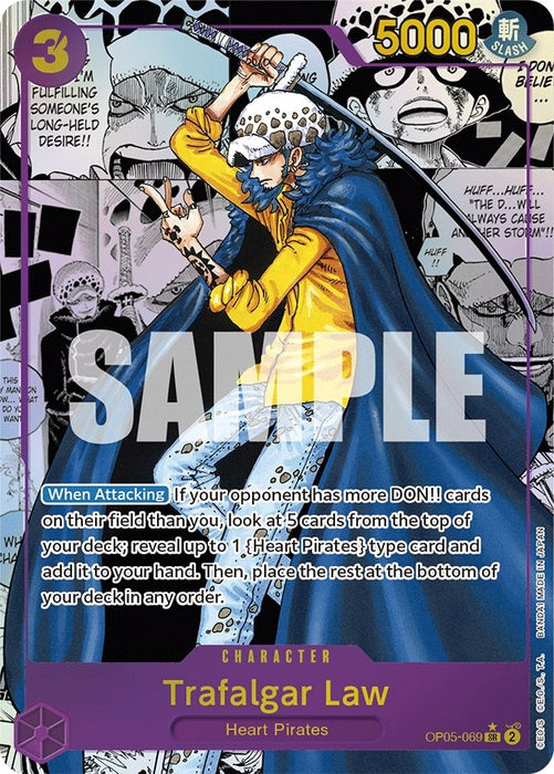 Trafalgar Law (069) (Alternate Art) (Manga) (OP05-069) [OP05]