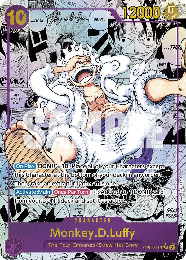 Monkey.D.Luffy (119) (Alternate Art) (Manga) (OP05-119) [OP05]