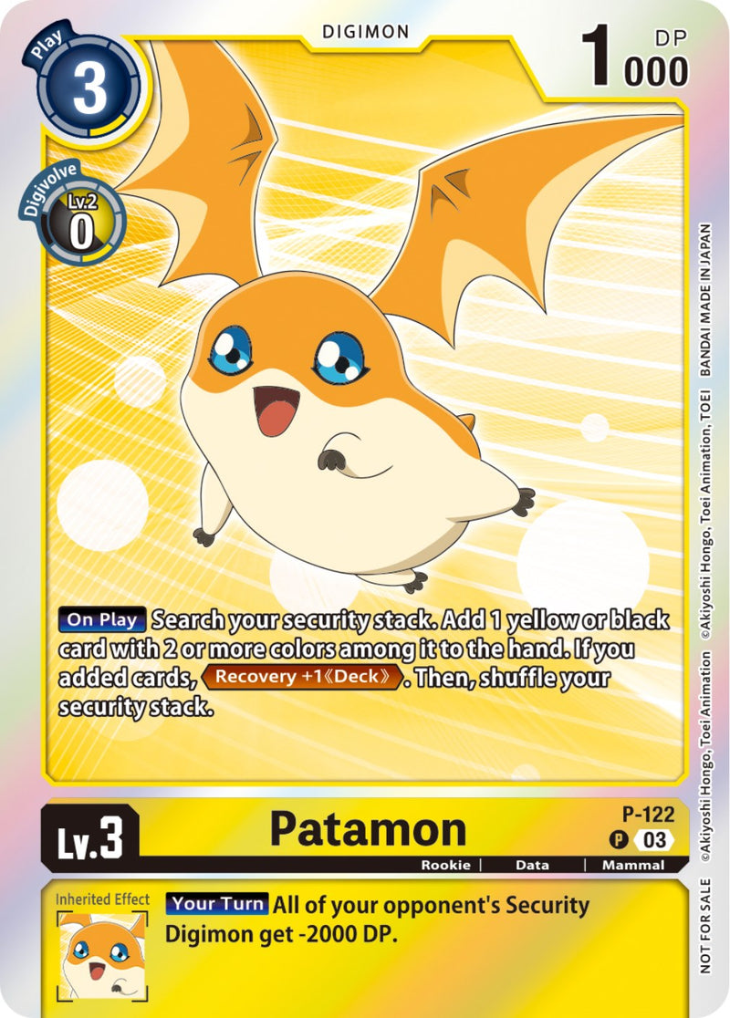 Patamon - P-122 (Tamer Party Pack -The Beginning- Ver. 2.0) (P-122 P) [Digimon Promotion Cards]