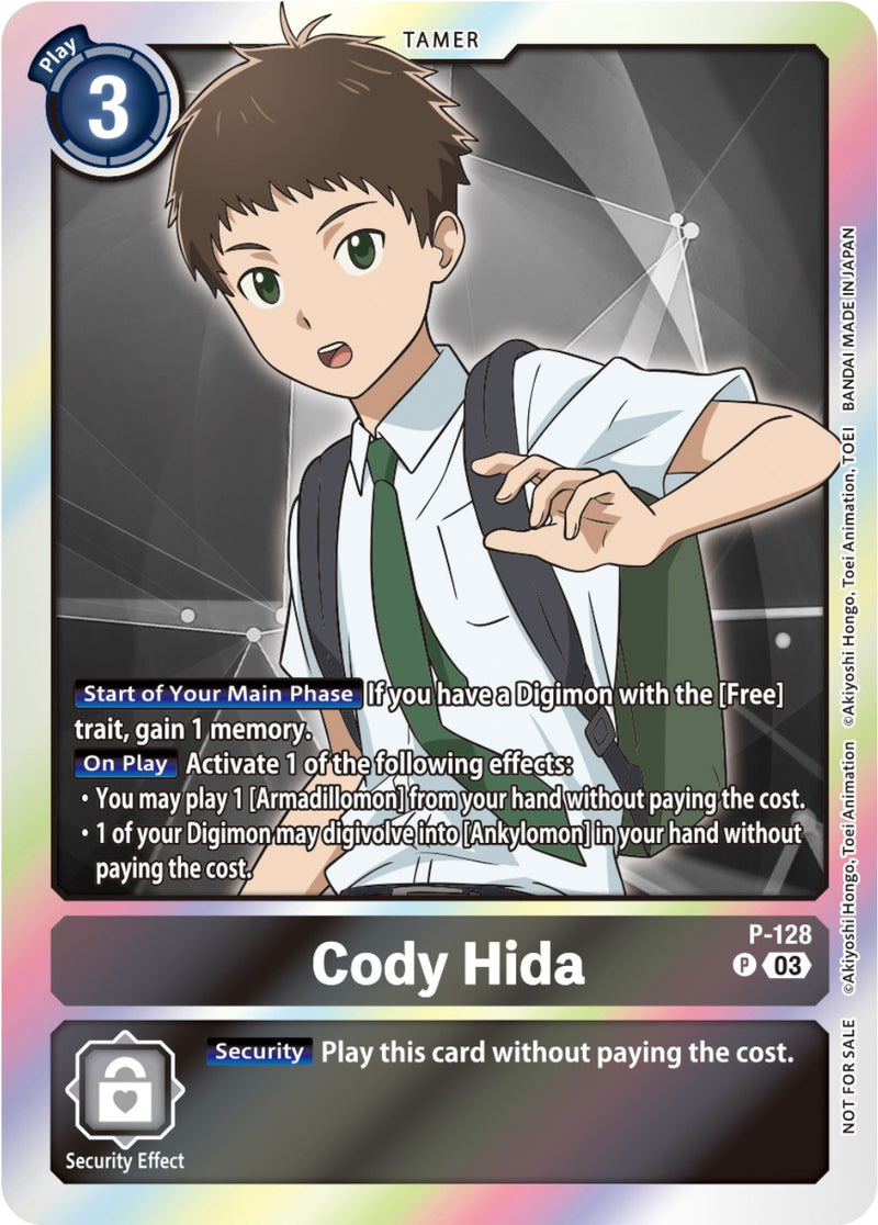 Cody Hida - P-128 (Tamer Party Pack -The Beginning- Ver. 2.0) (P-128 P) [Digimon Promotion Cards]