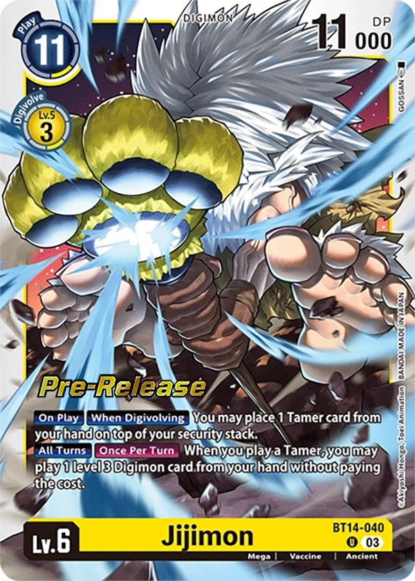 Jijimon (BT14-040 U) [Blast Ace Pre-Release Cards]