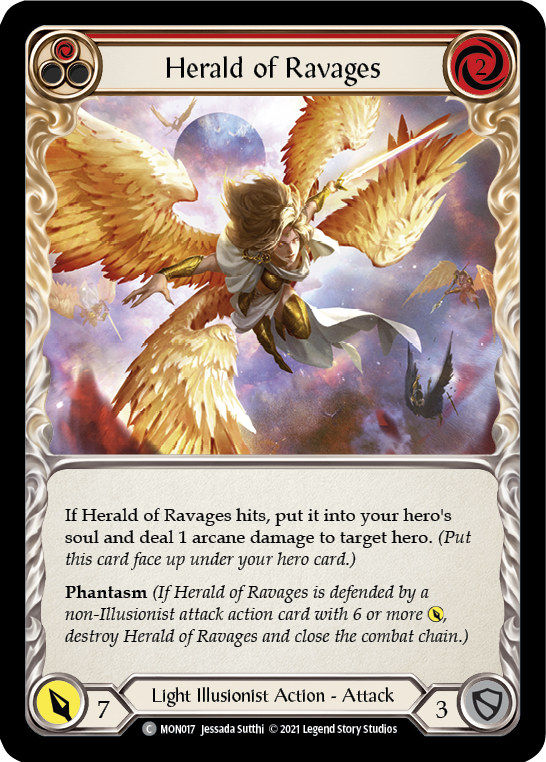 Herald of Ravages (Red) (MON017) [Monarch]