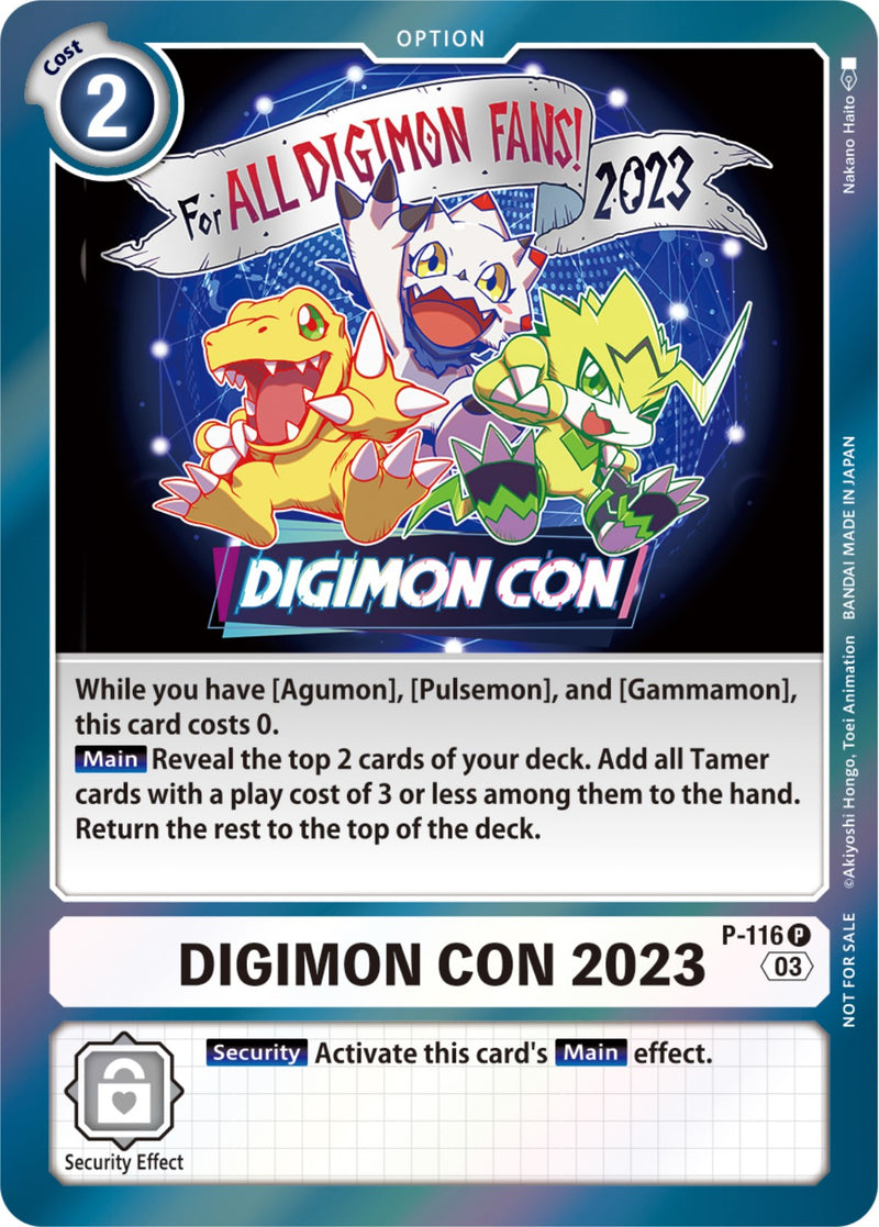 Digimon Con 2023 (Official Tournament Pack Vol.11) (P-116 P) [Digimon Promotion Cards]
