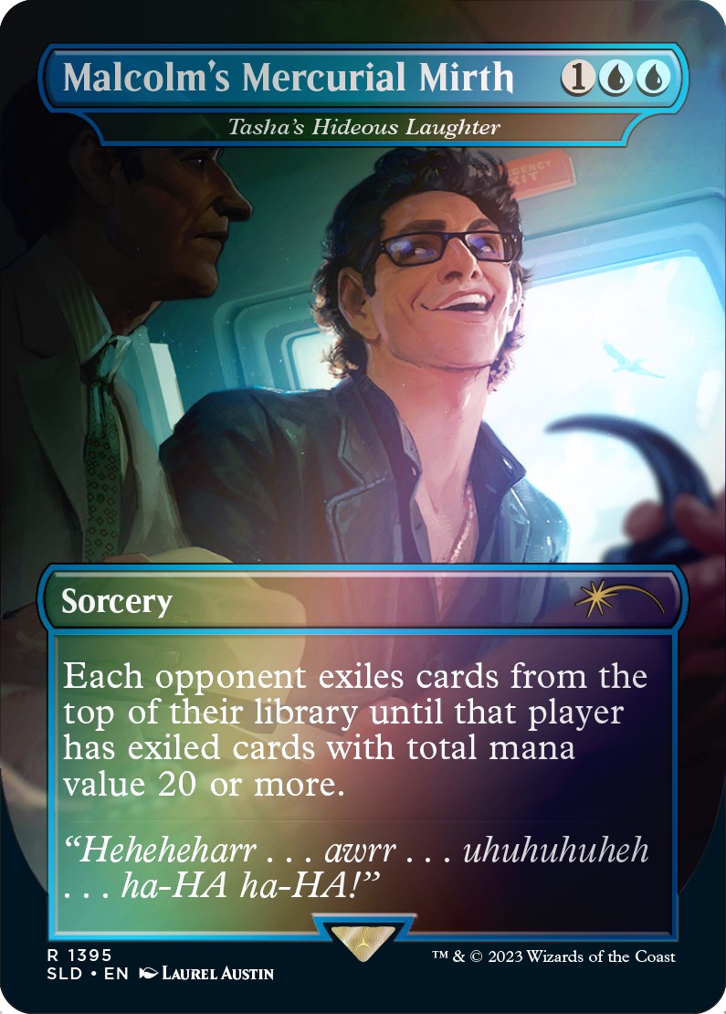 Malcolm's Mercurial Mirth - Tasha's Hideous Laughter (Rainbow Foil) (1395) [Secret Lair Drop Series]