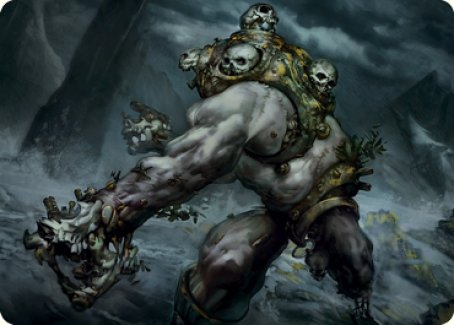 Skull Skaab Art Card (67) [Art Series: Innistrad: Crimson Vow]
