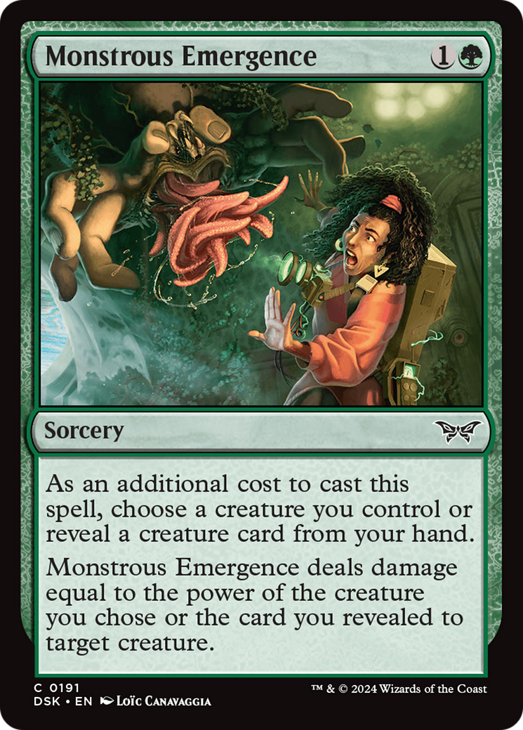 Monstrous Emergence (191) [Duskmourn: House of Horror]