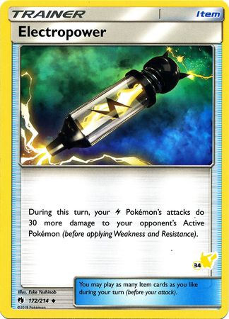 Electropower - 172/214 (#34 Pikachu Stamped) (172/214) [Battle Academy]