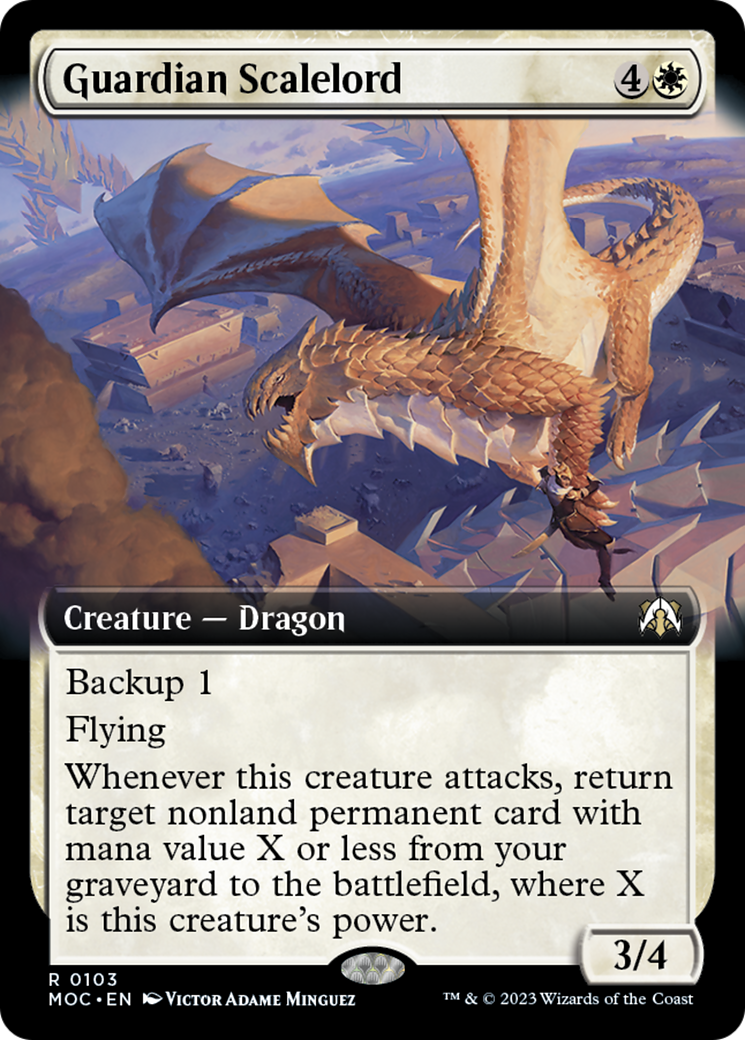 Guardian Scalelord (Extended Art) (103) [Commander: March of the Machine]
