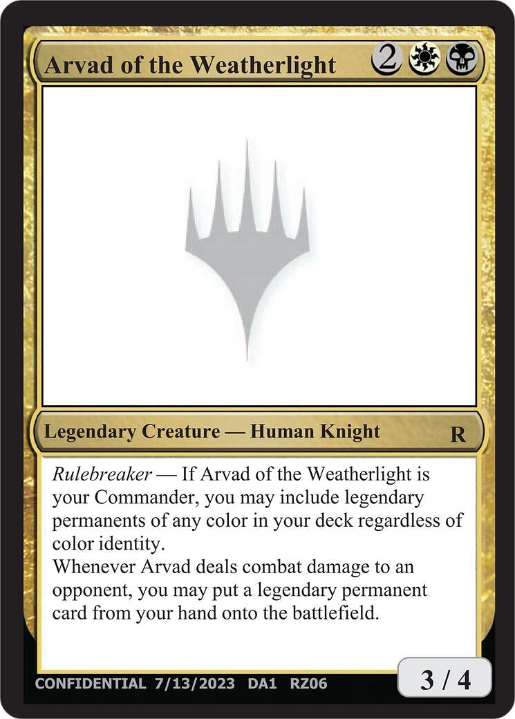 Image for Arvad of the Weatherlight - Magic: The Gathering