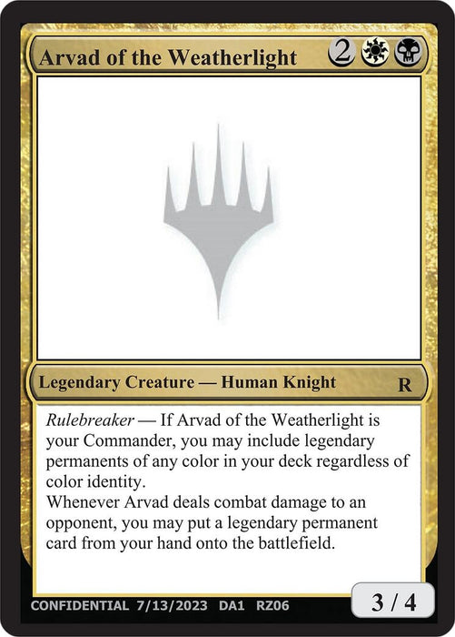 Image for Arvad of the Weatherlight - Magic: The Gathering