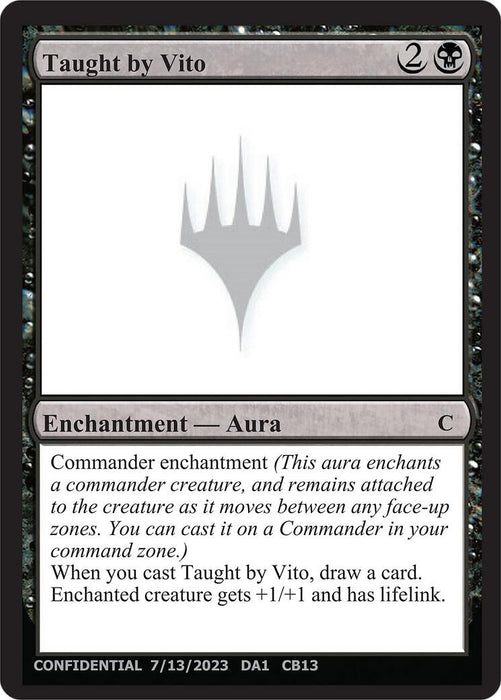 Image for Taught by Vito - Magic: The Gathering