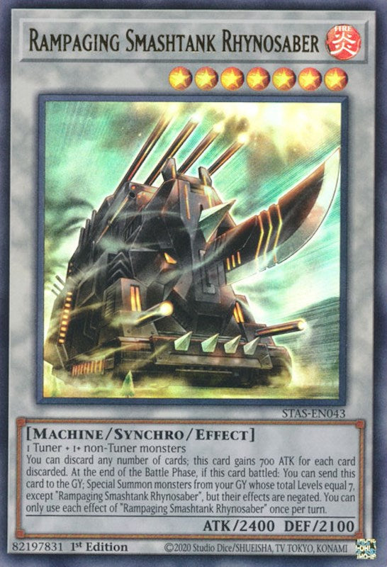 Rampaging Smashtank Rhynosaber (STAS-EN043) [2-Player Starter Set]