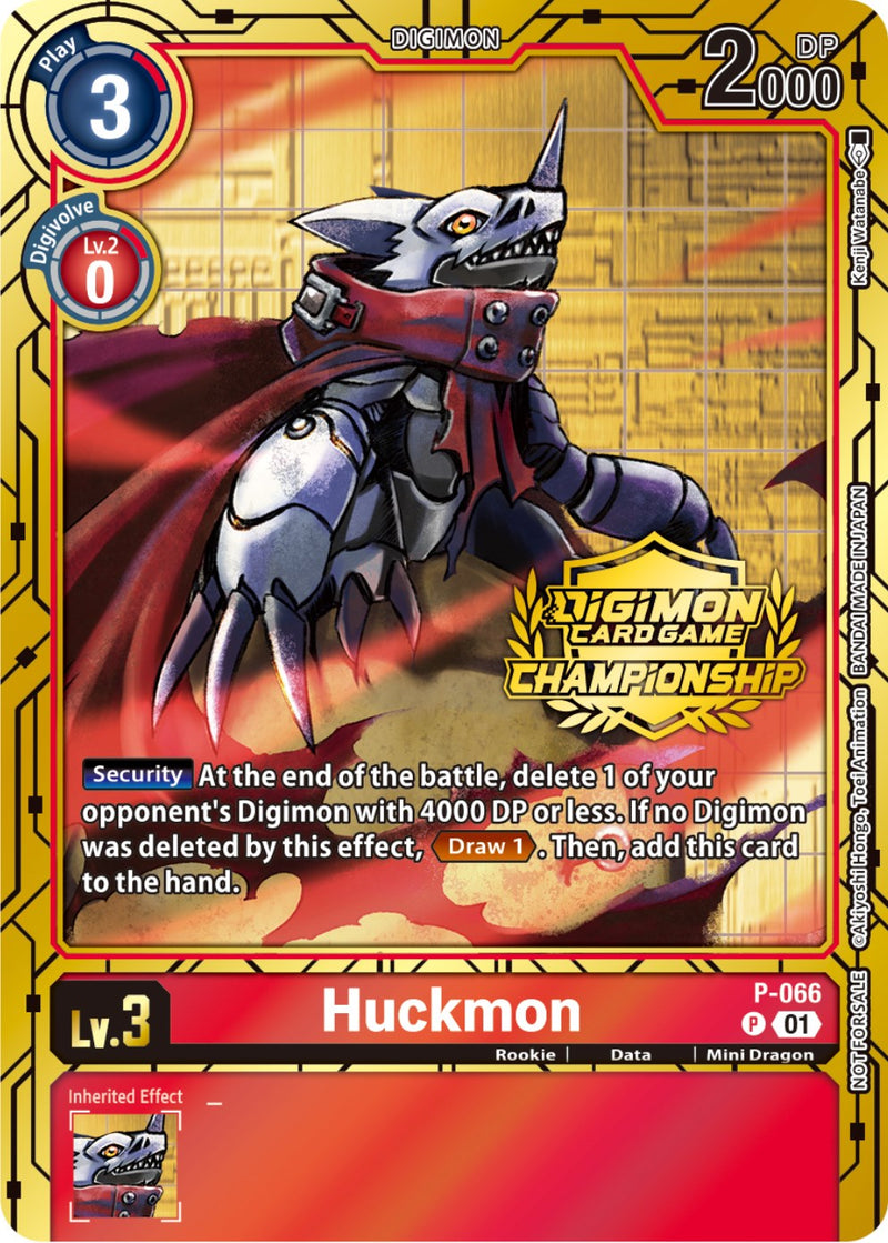Huckmon - P-066 (Championship 2023 Gold Card Set) (P-066 P) [Digimon Promotion Cards]