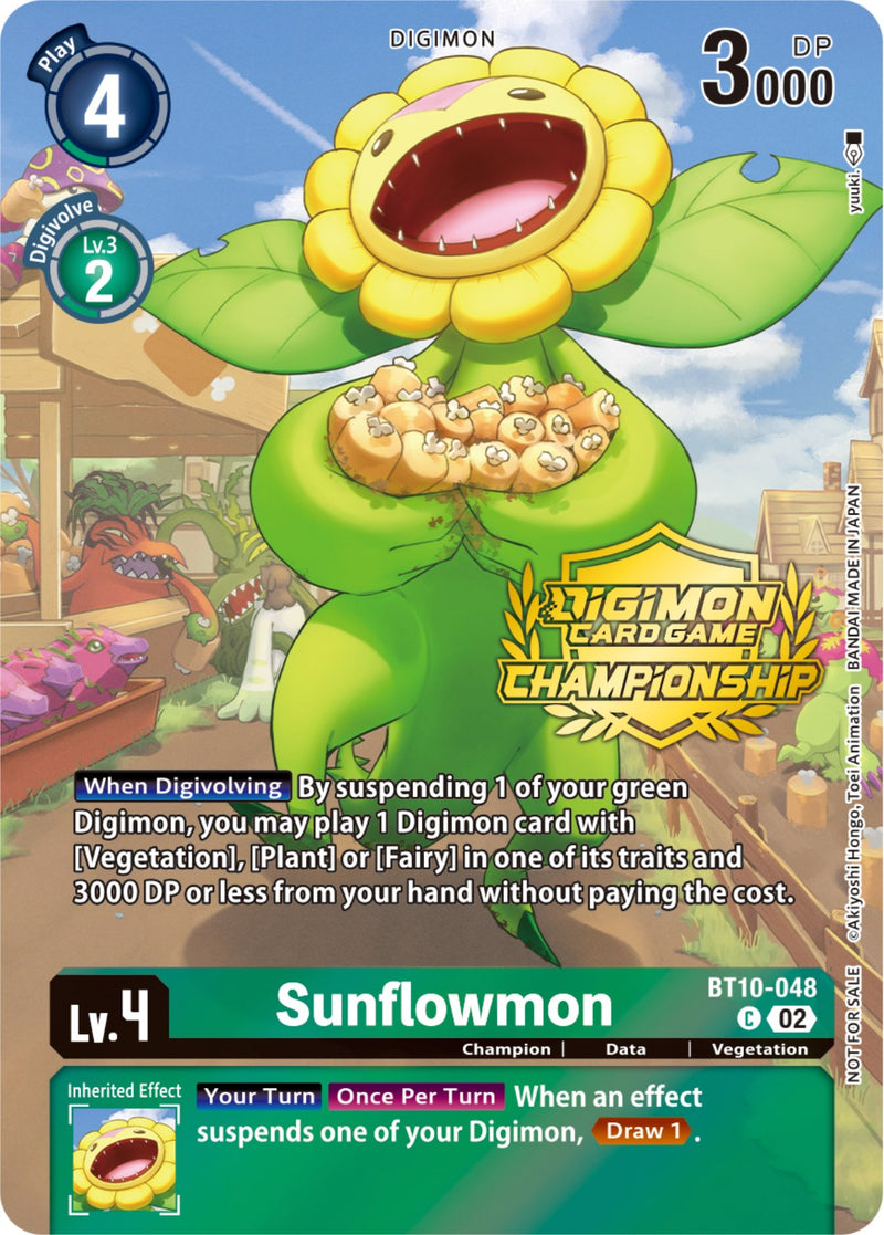 Sunflowmon (Championship 2023 Tamers Pack) (BT10-048 C) [Xros Encounter]
