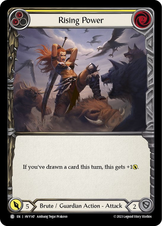 Rising Power (Yellow) (HVY147) [Heavy Hitters]