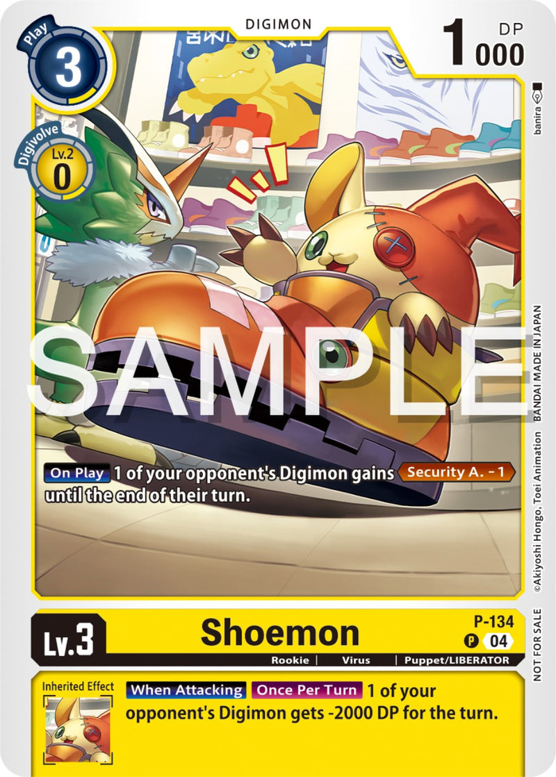 Shoemon (Digimon Liberator Promotion Pack) (P-134 P) [Digimon Promotion Cards]