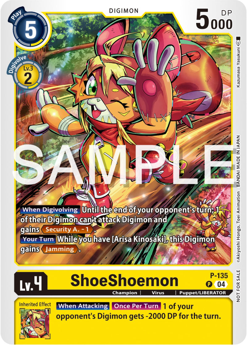 ShoeShoemon (Digimon Liberator Promotion Pack) (P-135 P) [Digimon Promotion Cards]