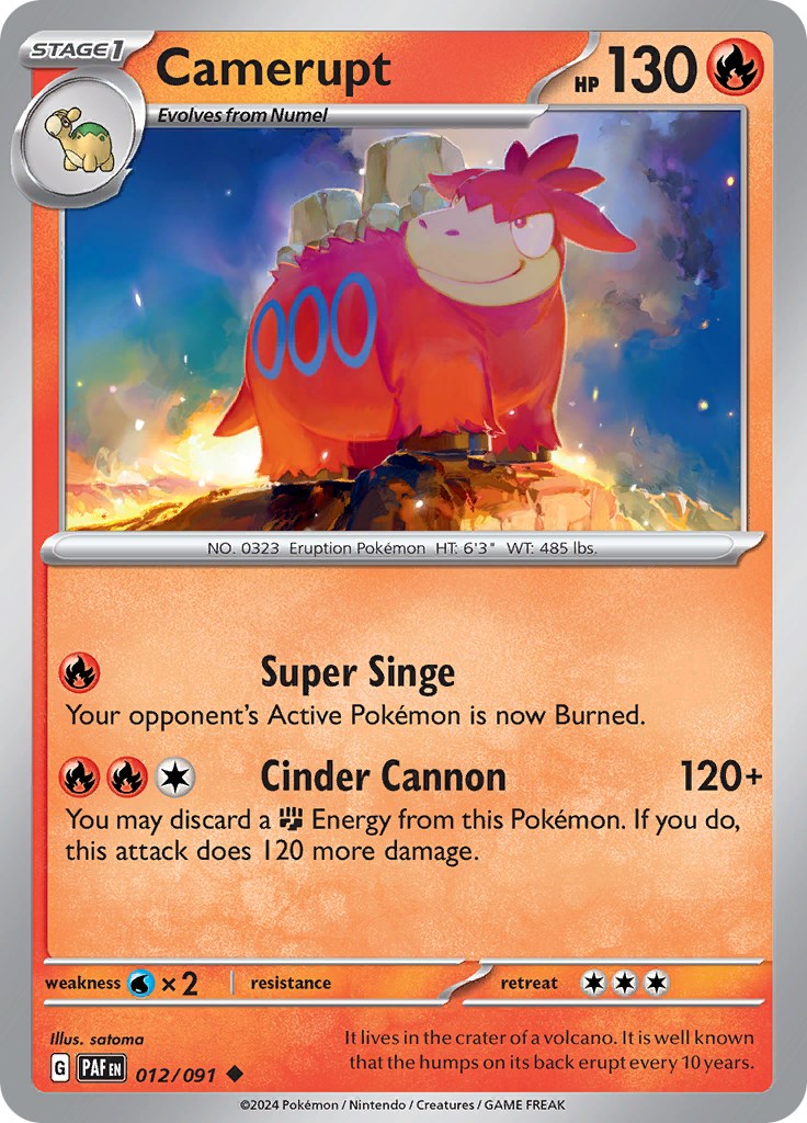 Camerupt (012/091) [SV: Paldean Fates]