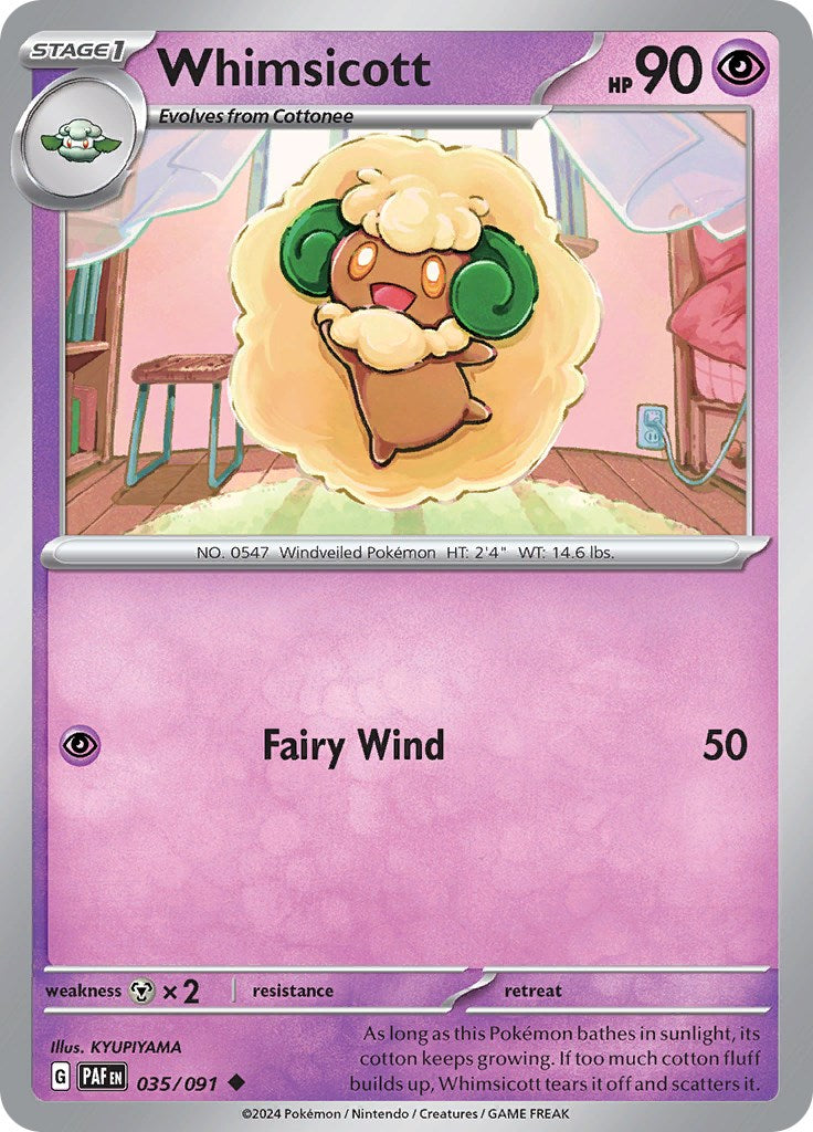 Whimsicott (035/091) [SV: Paldean Fates]