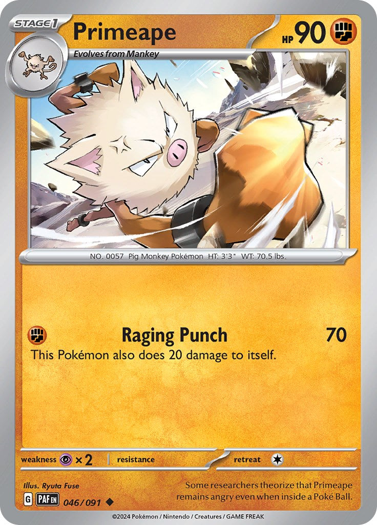 Primeape (046/091) [SV: Paldean Fates]