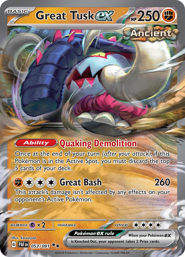 Great Tusk ex (053/091) [SV: Paldean Fates]