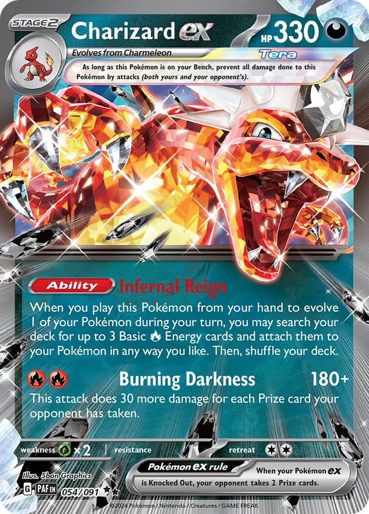 Charizard ex (054/091) [SV: Paldean Fates]