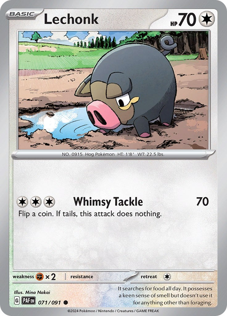 Lechonk (071/091) [SV: Paldean Fates]
