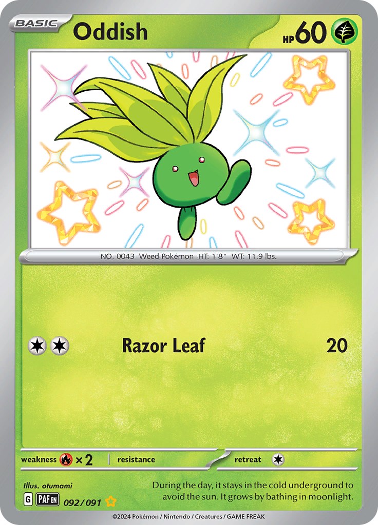 Oddish (092/091) [SV: Paldean Fates]