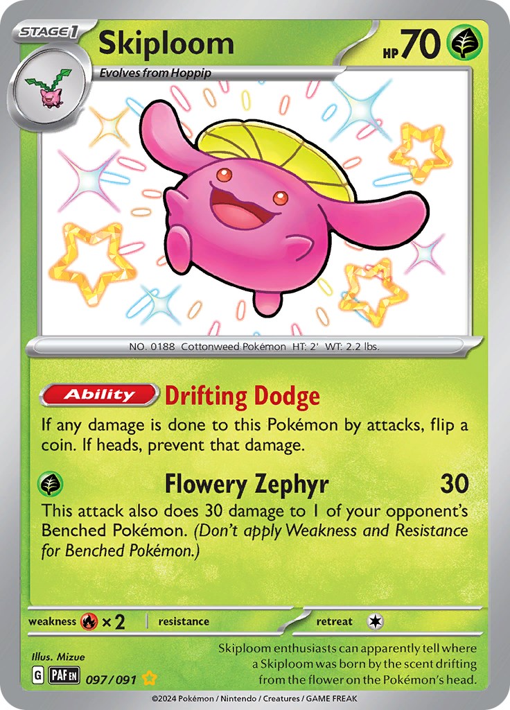 Skiploom (097/091) [SV: Paldean Fates]