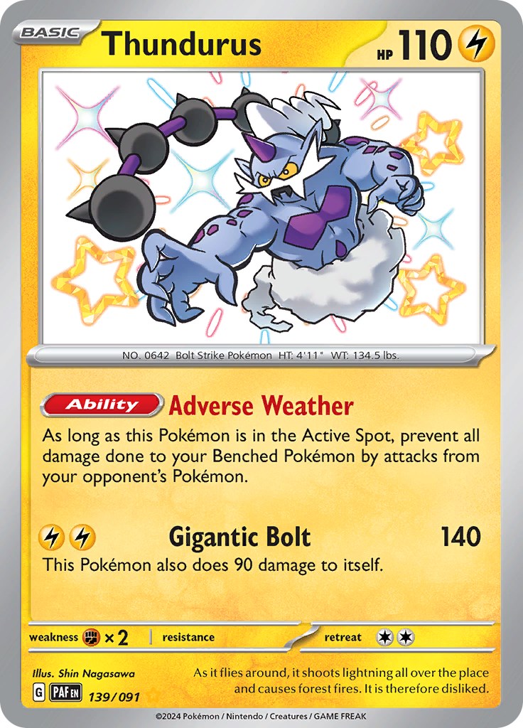 Thundurus (139/091) [SV: Paldean Fates]