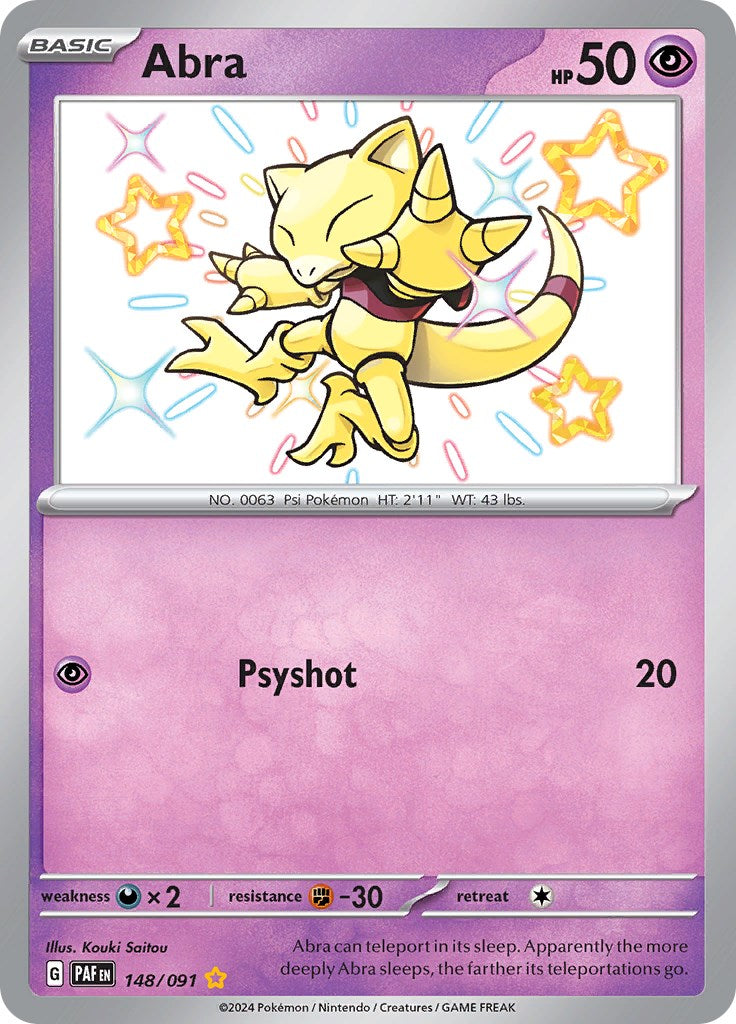 Abra (148/091) [SV: Paldean Fates]