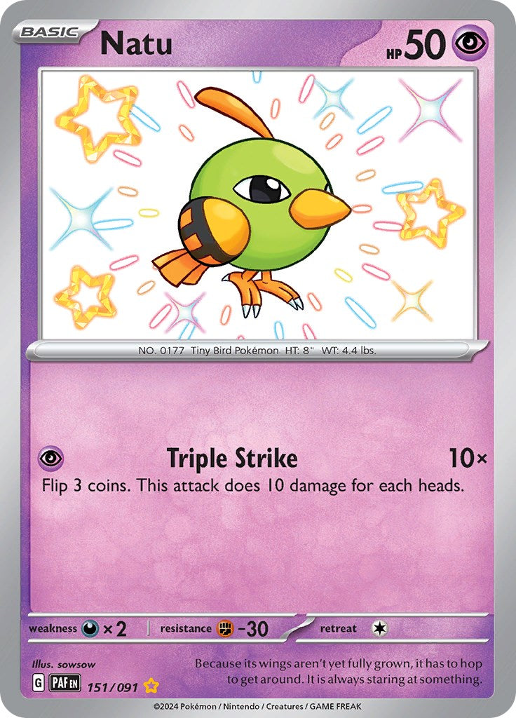 Natu (151/091) [SV: Paldean Fates]