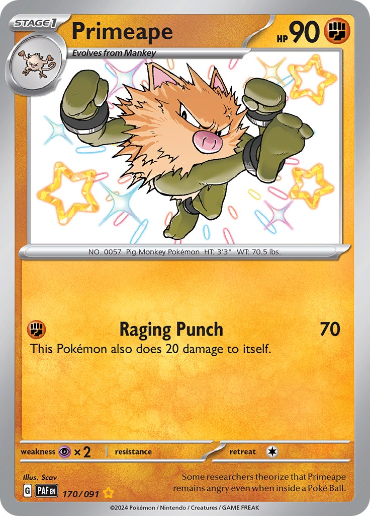 Primeape (170/091) [SV: Paldean Fates]