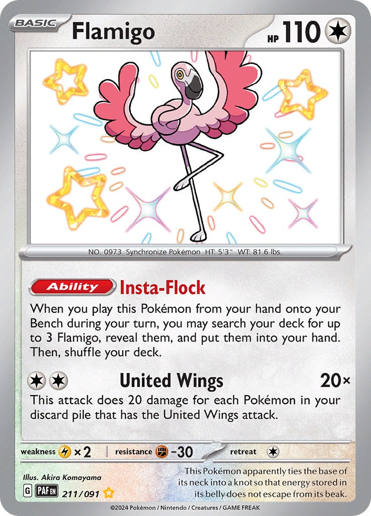Flamigo (211/091) [SV: Paldean Fates]