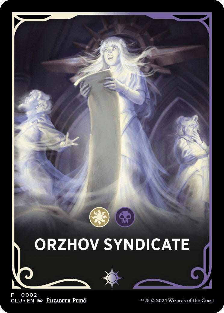 Orzhov Syndicate Theme Card (2) [Ravnica: Clue Edition]