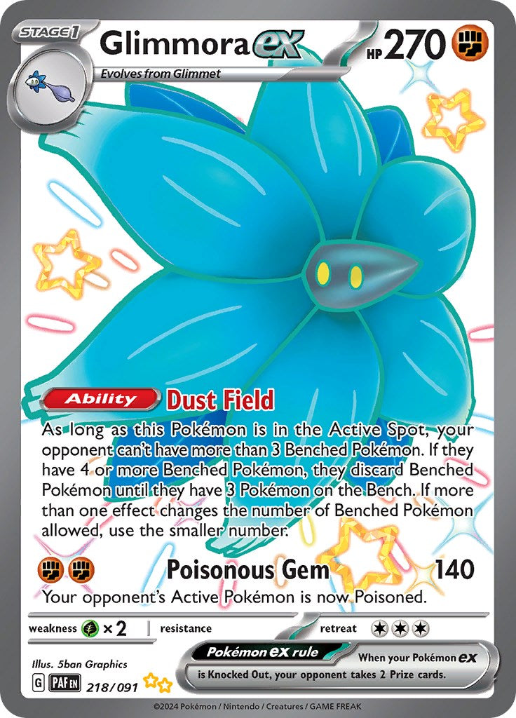 Glimmora ex (218/091) [SV: Paldean Fates]