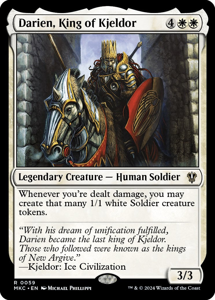Darien, King of Kjeldor (59) [Commander: Murders at Karlov Manor]