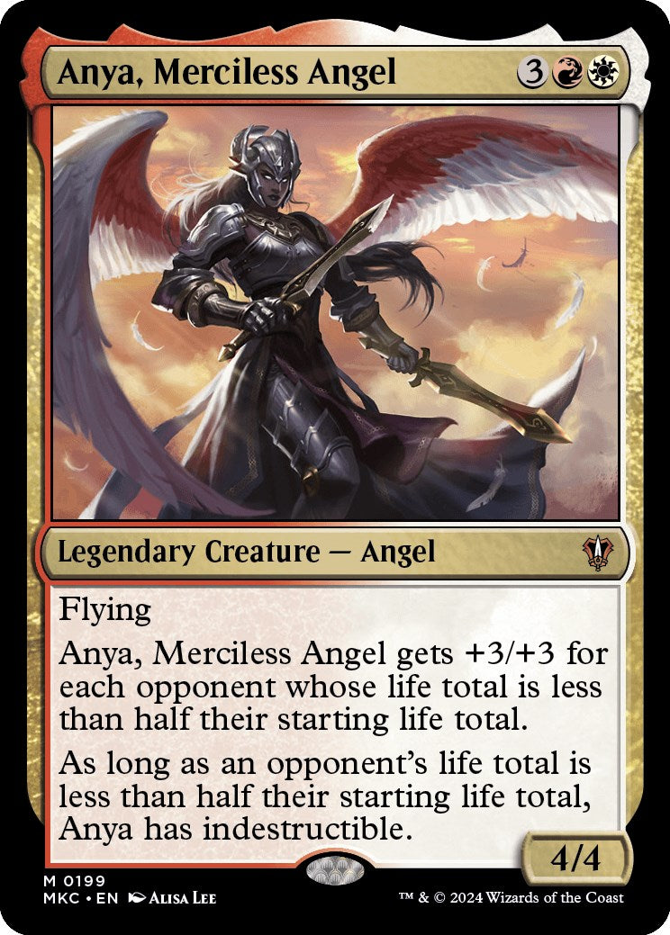 Anya, Merciless Angel (199) [Commander: Murders at Karlov Manor]