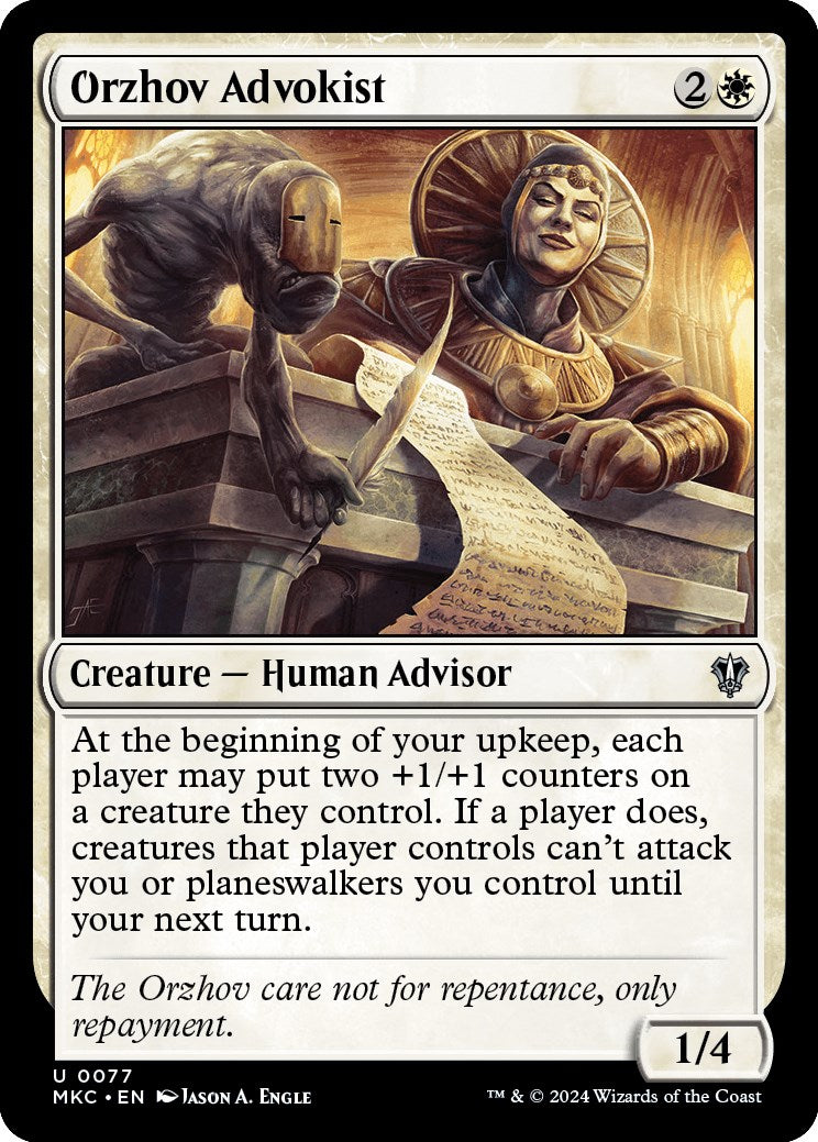 Orzhov Advokist (77) [Commander: Murders at Karlov Manor]