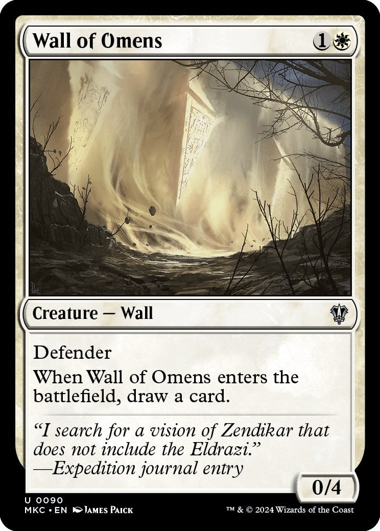 Wall of Omens (90) [Commander: Murders at Karlov Manor]