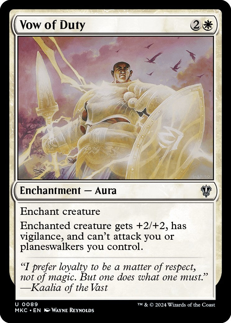 Vow of Duty (89) [Commander: Murders at Karlov Manor]