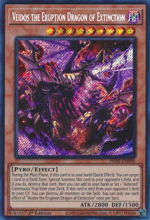 Veidos the Eruption Dragon of Extinction (PHNI-EN090) [Phantom Nightmare]