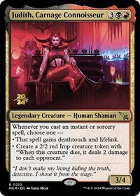 Judith, Carnage Connoisseur [Murders at Karlov Manor Prerelease Promos]