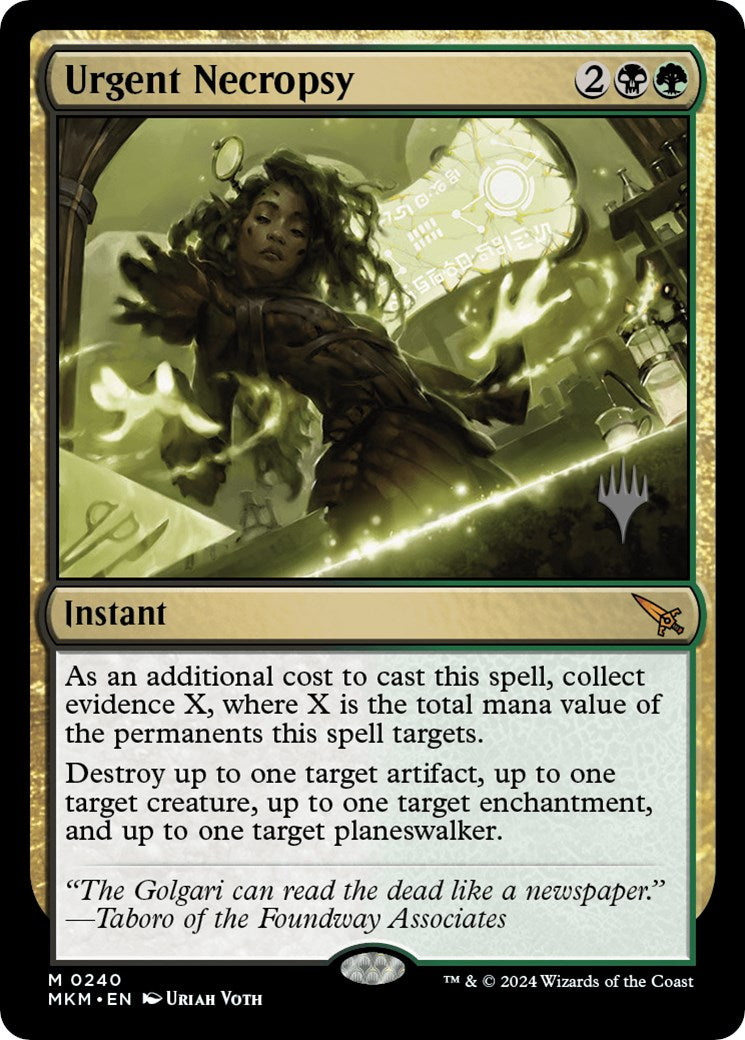 Urgent Necropsy (240) [Promo Pack: Murders at Karlov Manor]