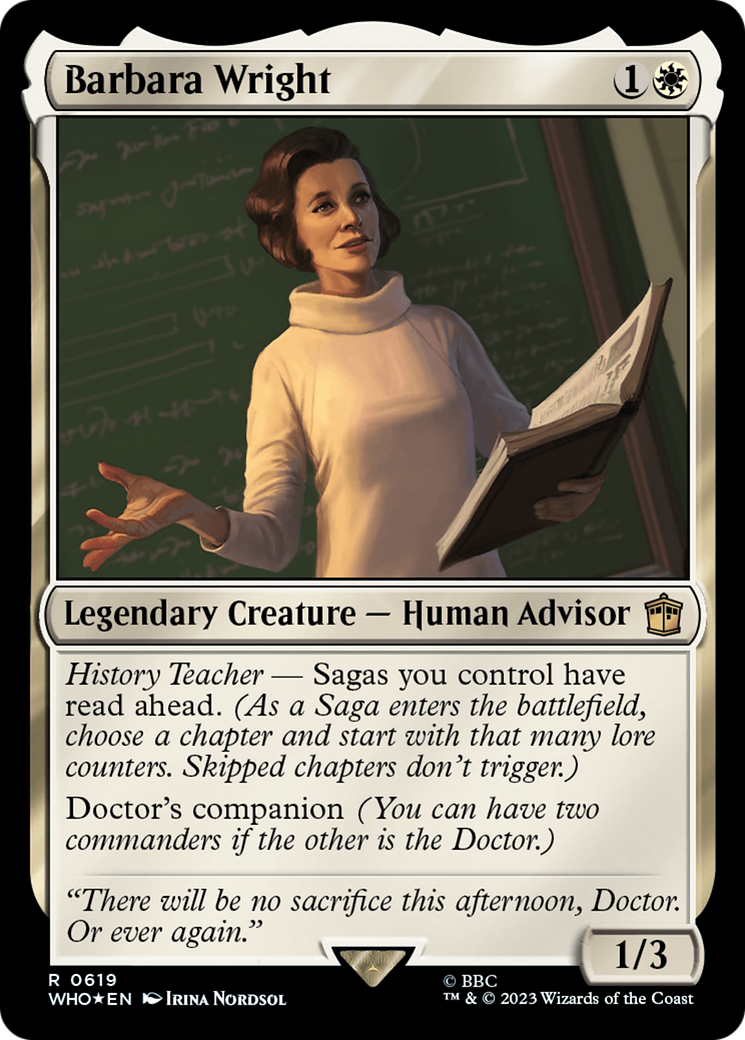 Barbara Wright (Surge Foil) (619) [Universes Beyond: Doctor Who]