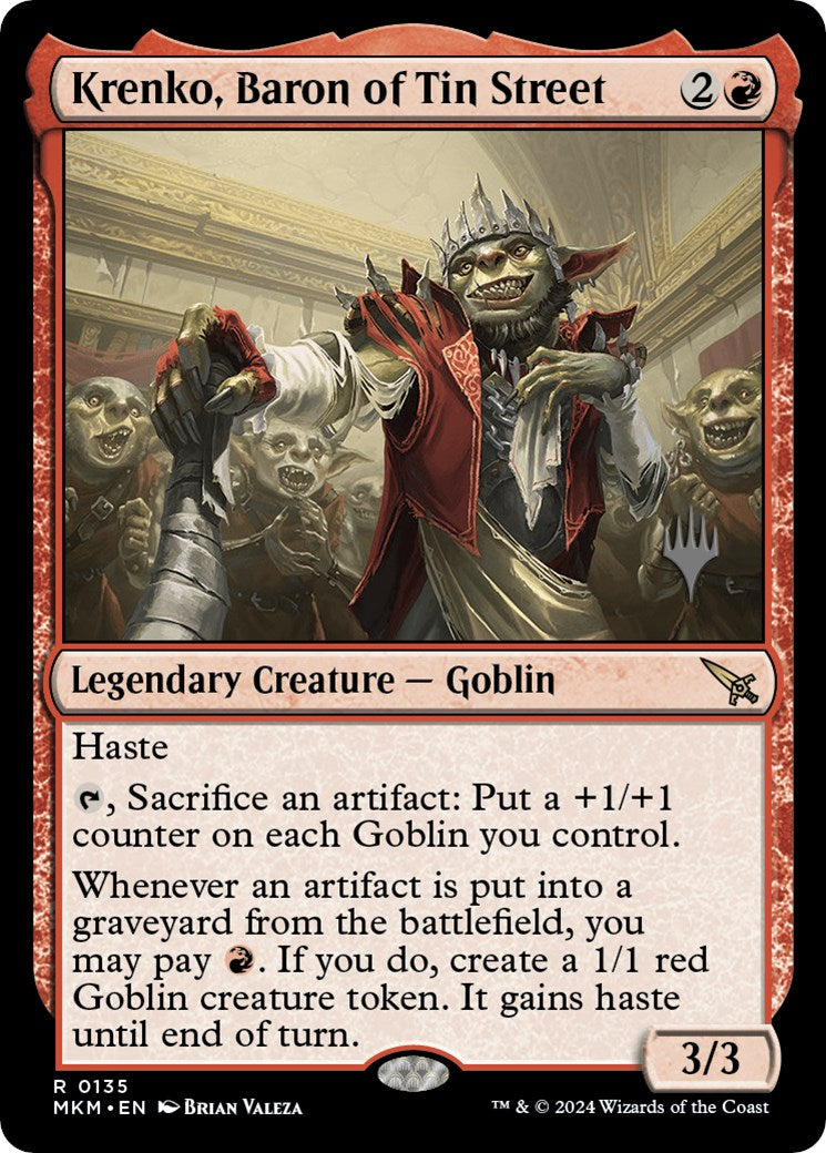 Krenko, Baron of Tin Street (135) [Promo Pack: Murders at Karlov Manor]