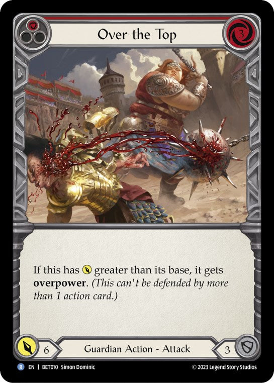 Over the Top (Red) (BET010) [Blitz Deck: Heavy Hitters - Betsy]