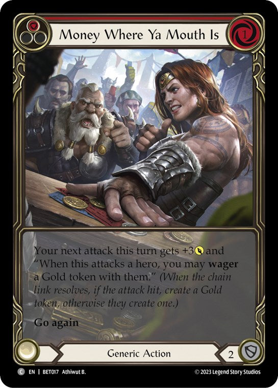 Money Where Ya Mouth Is (Red) (BET017) [Blitz Deck: Heavy Hitters - Betsy]