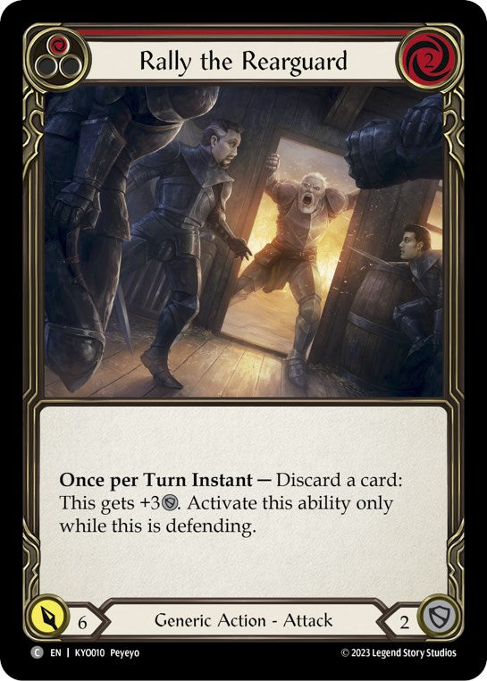 Rally the Rearguard (Red) (KYO010) [Blitz Deck: Heavy Hitters - Kayo]