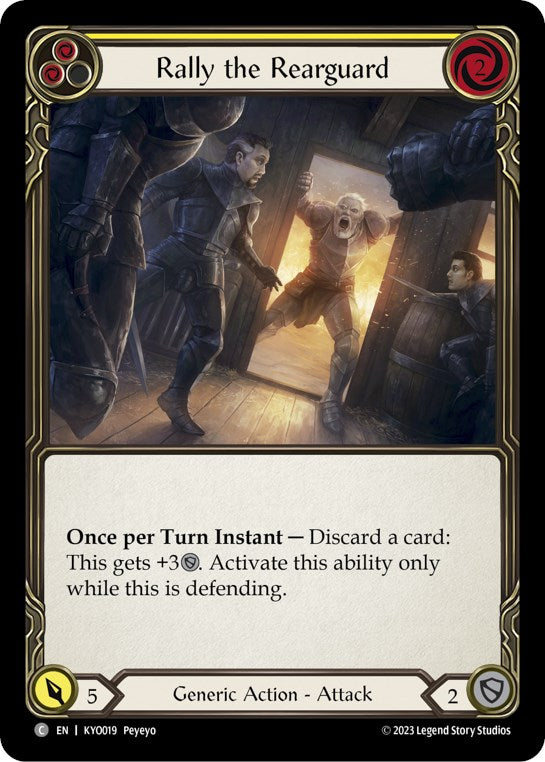 Rally the Rearguard (Yellow) (KYO019) [Blitz Deck: Heavy Hitters - Kayo]